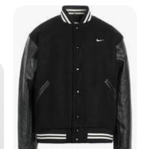 Nike Wool/Leather Authentic Varsity Jacket Medium NWT